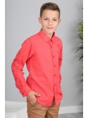 Coral Speckled Shirt NDZ3803 - Internetinė parduotuvė - Boutique